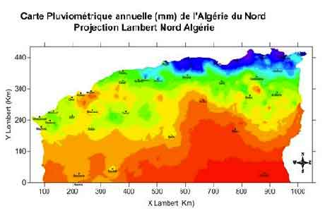 Carte meteo algerie