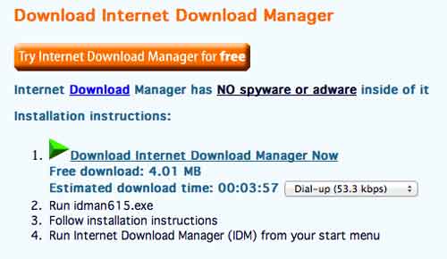 Internet download manager